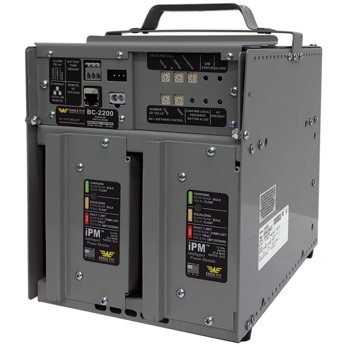 BC-2200 Charger – 12V, Two Bay, Two IPMs