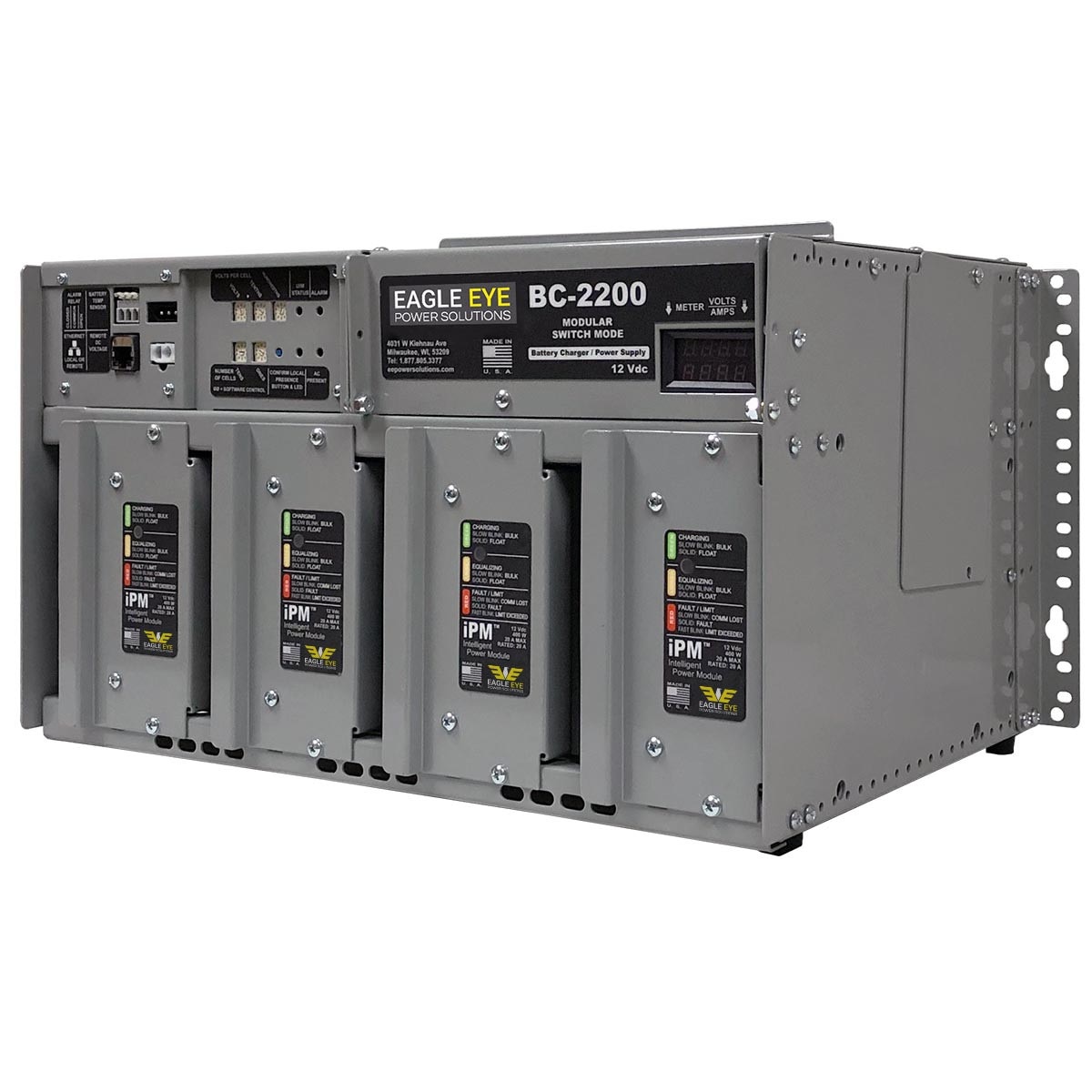 BC-2200 Charger – 12V, Four Bay, Four IPMs
