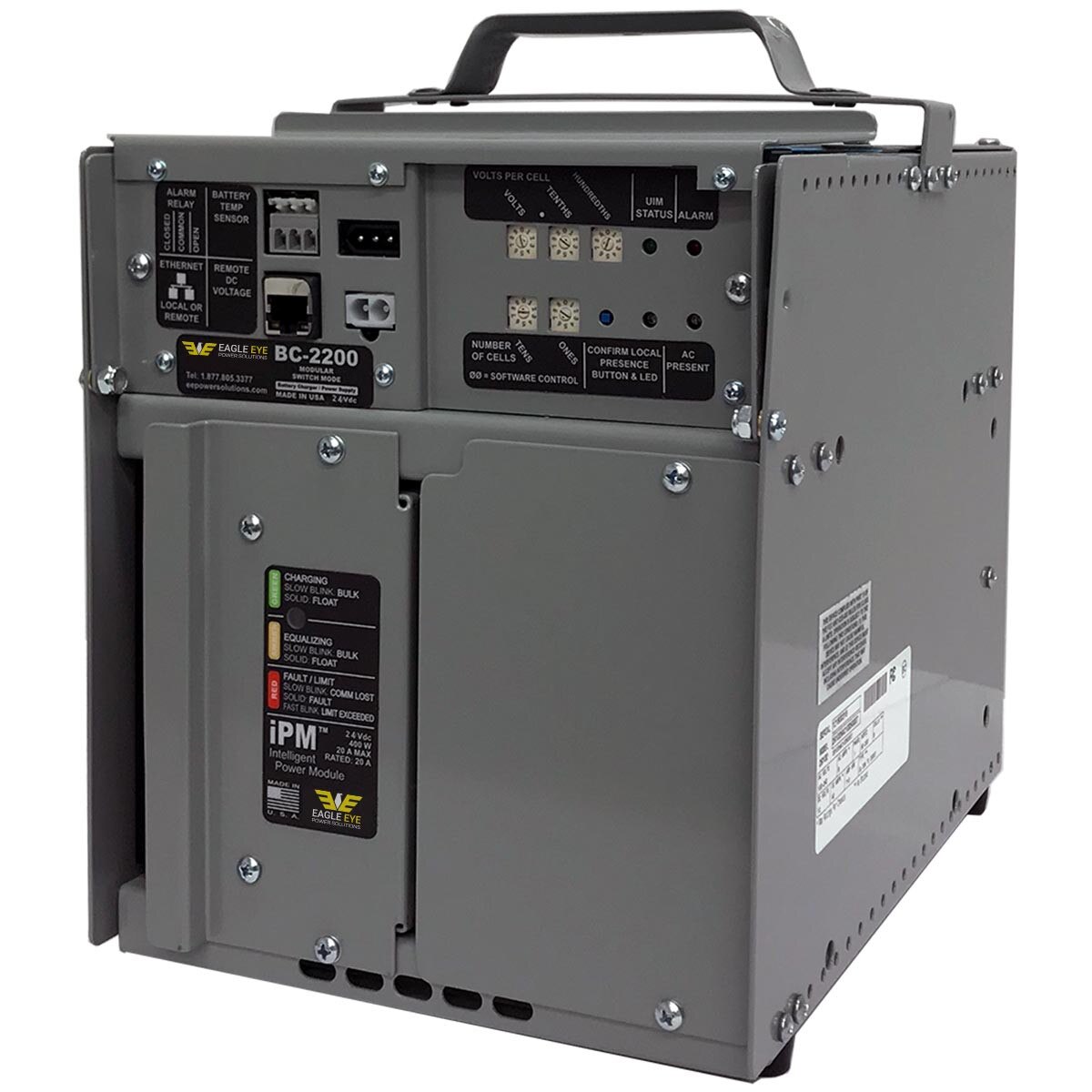 BC-2200 Charger – 24V, Two Bay, One IPM