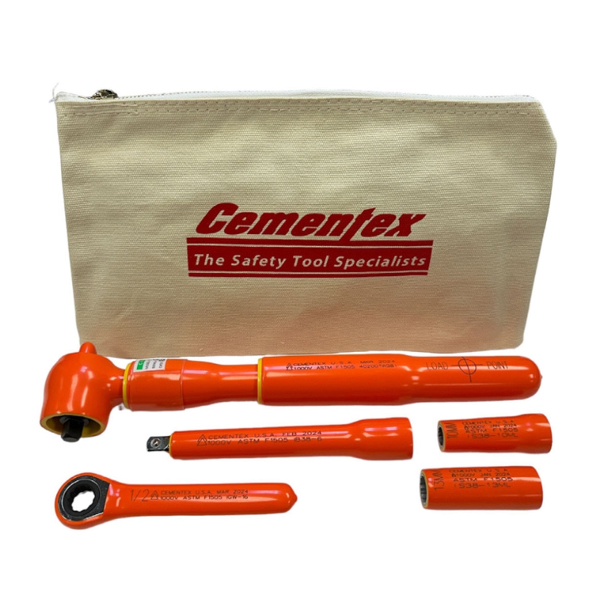 Cementex ITS-5BK 5-Piece Insulated Battery Tool Kit