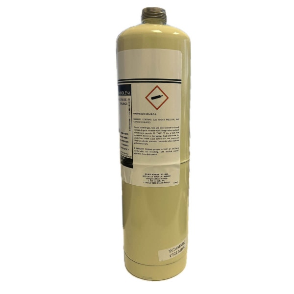 EE-TEST-GAS-17L is a canister of hydrogen gas for bump testing hydrogen gas detectors