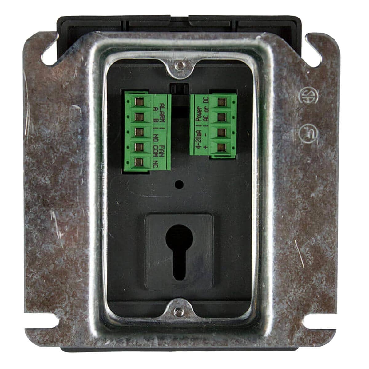 Back of Eagle Eye Power Solutions GD-3000 combustible gas indicator/detector. controller, transducer