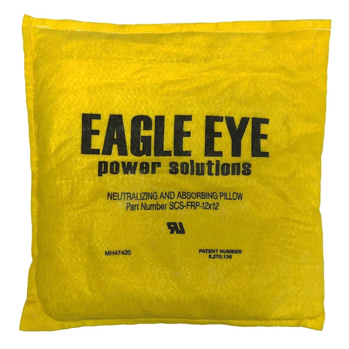 Front view of Eagle Eye Power Solutions spill containment pillow
