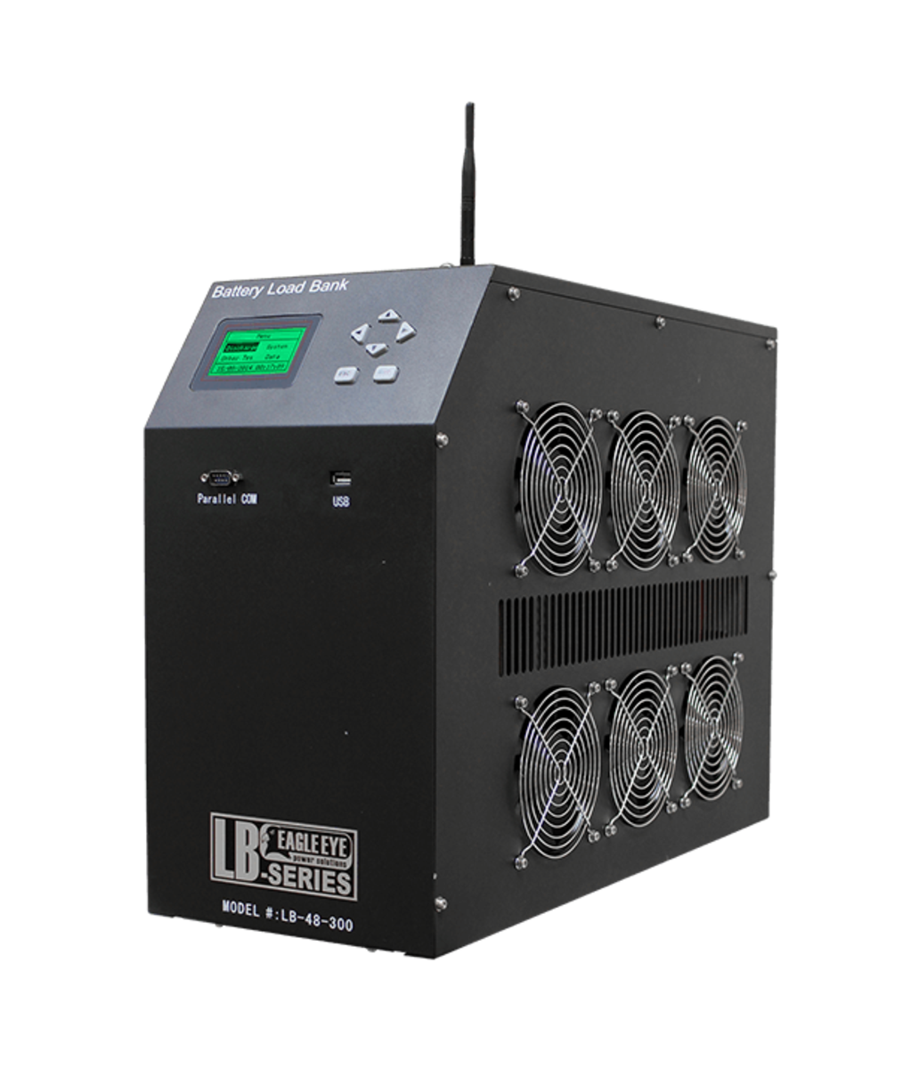 The Eagle Eye Power Solutions SLB-24/48-200 SLB-Series DC Load Bank delivers precise, programmable constant-current discharge testing up to 200A for 24/48V battery systems.
