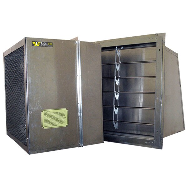 Eagle Eye Power Solutions hydrogen gas ventilation system parts with large silver fan and vent