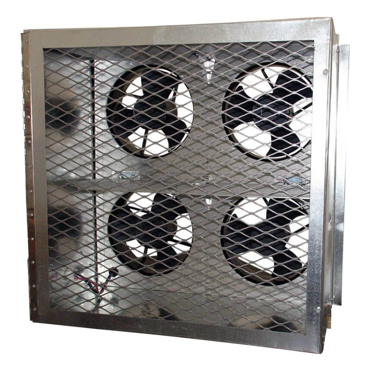 Eagle Eye Power Solutions VS-24 wall unit ventilation system: four small fans encased behind a metal screen