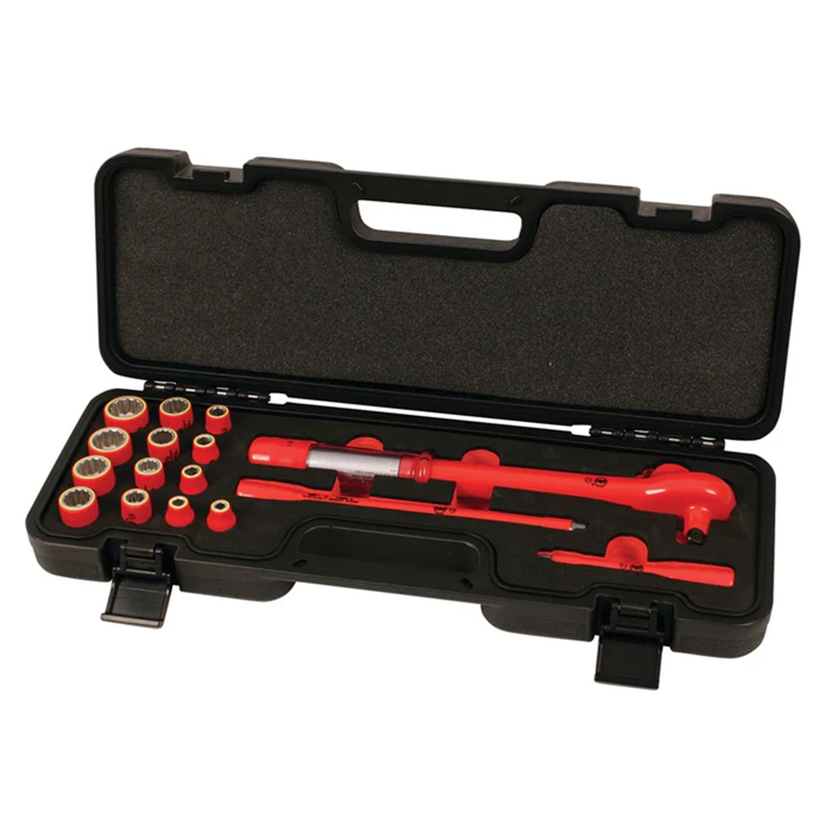 Wiha Tools16-Piece Insulated 3/8" Drive Torque 12 Point Socket Set - SAE